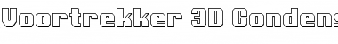 Voortrekker 3D Condensed Font