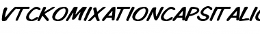 Download VTCKomixationCapsItalic Font