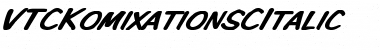 Download VTCKomixationSCItalic Font