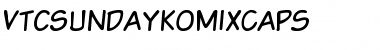 VTCSundaykomixcaps Regular Font