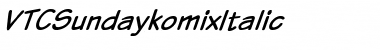 VTCSundaykomix Italic Font