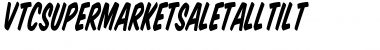 VTCSuperMarketSaleTallTilt Font