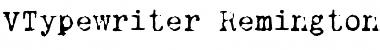 VTypewriter Regular Font