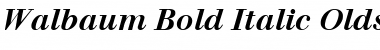 Walbaum ItalicBold Font