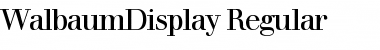 WalbaumDisplay Regular Font