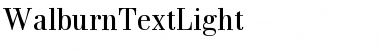 WalburnTextLight Regular Font