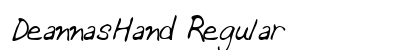 DeannasHand Regular Preview
