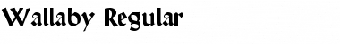 Wallaby Regular Font