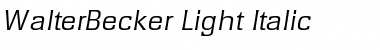 WalterBecker-Light Font