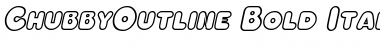 ChubbyOutline Font