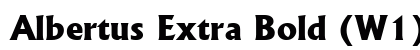Albertus Extra Bold (W1) Regular font free download