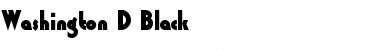 Washington D Black Font