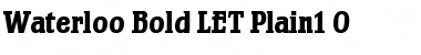 Waterloo Bold LET Plain Font