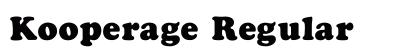 Kooperage Regular font free download