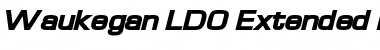 Waukegan LDO Extended Black Font
