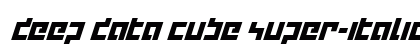 deep data cube super-italic Regular font free download