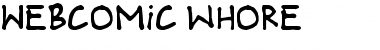 Webcomic whore Regular Font