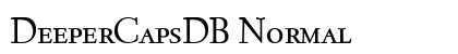 DeeperCapsDB Normal font free download