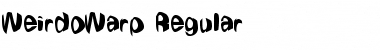 WeirdoWarp Regular Font