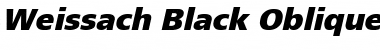 Weissach Black Oblique Font