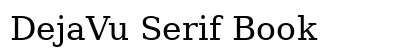 DejaVu Serif Book font free download