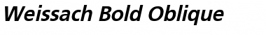 Weissach Bold Oblique