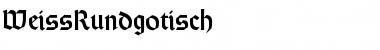 WeissRundgotisch Regular Font