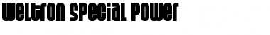 Weltron Special Power Regular Font