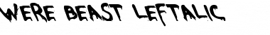 Were-Beast Leftalic Font