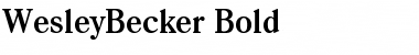 WesleyBecker Font