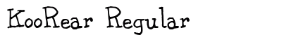 KooRear Regular font free download