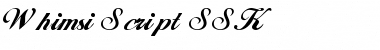 Whimsi Script SSK Regular Font