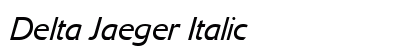Delta Jaeger Italic Preview