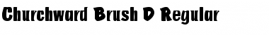 Churchward Brush D Regular Font