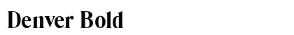 Denver Bold Preview