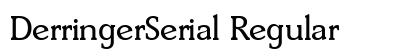 DerringerSerial Regular font free download