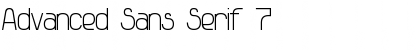 Download Advanced Sans Serif 7 Font