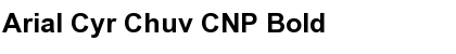 Arial Cyr Chuv CNP Font