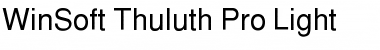 WinSoft Thuluth Pro Font