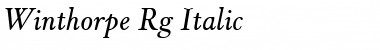 Winthorpe Italic Font