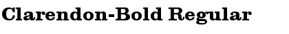 Clarendon-Bold Regular Font