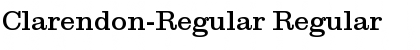 Clarendon-Regular Regular Font