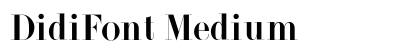 DidiFont Medium font free download