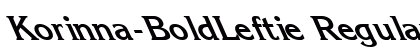 Korinna-BoldLeftie Regular font free download