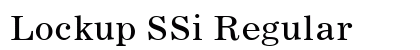 Lockup SSi Regular font free download