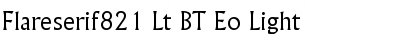 Flareserif821 Lt BT Eo Font