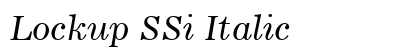 Lockup SSi Italic Preview