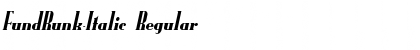 FundRunk-Italic Regular Font