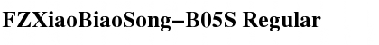 Download FZXiaoBiaoSong-B05S Font