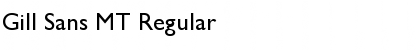 Gill Sans MT Font